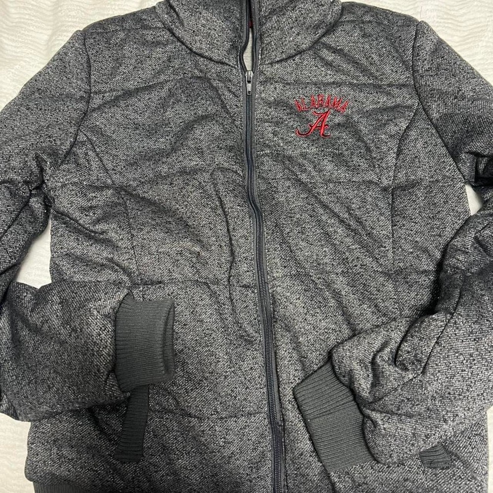 Gray Alabama Crimson Tide zip-up jacket